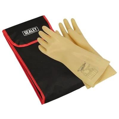 Image of Sealey Electrician&#039;s Safety Gloves with Bag 1kV Ac