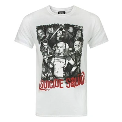 Image of Suicide Squad Group Men&#039;s T Shirt White
