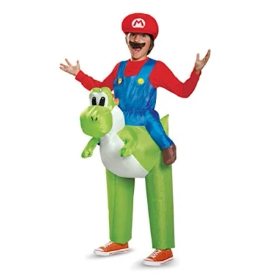 Image of DISGUISE DIS85150CH Inflatable Mario Costume, Child, Yoshi