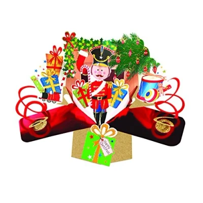 Image of Xmas Nutcracker Pop Up Christmas Greeting Card Second Nature 3D Cards Ups
