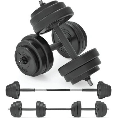 Image of Body Revolution Vinyl Dumbbell Set Adjustable Free Weights 10kg 15kg 20kg 30kg 40kg 50kg Sets (50 KG Set)
