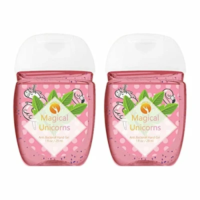 Image of HandiGel Pocket Size Hand Sanitizers Antibacterial Gel, 29ml (2x Magical unicorns)