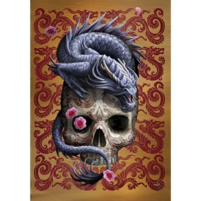Image of Oriental Dragon Eastern Promise Fantasy Art Anne Stokes Greeting Card