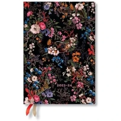 Image of Paperblanks 18 Month Softcover Flexi Diaries 2023 2024 Floralia Horizontal Midi (125 x 175 mm)