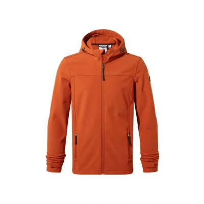 Image of TOG24 Feizor Lightweight Mens Softshell Jacket, Windproof, Showerproof Zip Up Outdoor Jacket with Hood, Fleece Lined for Warmth, Ideal Outdoors and Winter Walking