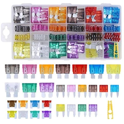 Image of 360 Pcs Car Fuses,Blade Fuse Assortment Set Standard &amp; Mini Fuses Replacement for Auto Truck with Storage Case(2A/3A/5A/7.5A/10A/15A/20A/25A/30A/35A)