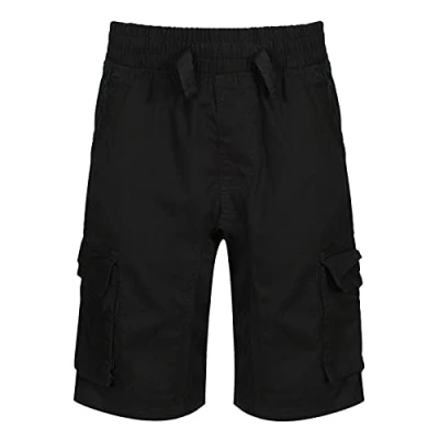 Image of Paradise Boys Cargo Shorts 6 Pockets COMBATES 8 9 10 11 12 13 14 15 16 17 18 19 20Y New Black