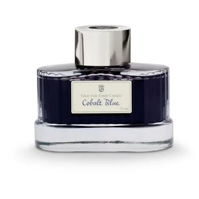 Image of GRAF von Faber Castell Ink Bottle, Cobalt Blue, 75ml 141001
