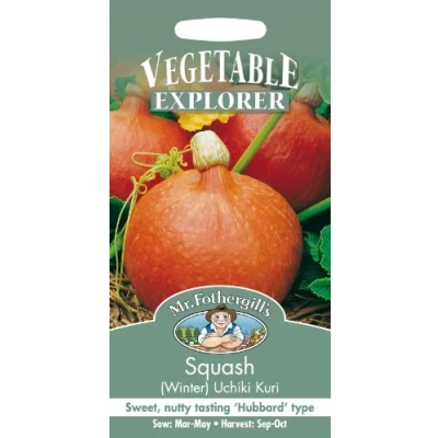 Image of Mr Fothergill?s Seeds Ltd 19016 Vegetable Seeds, Squash (Winter) Uchiki Kuri