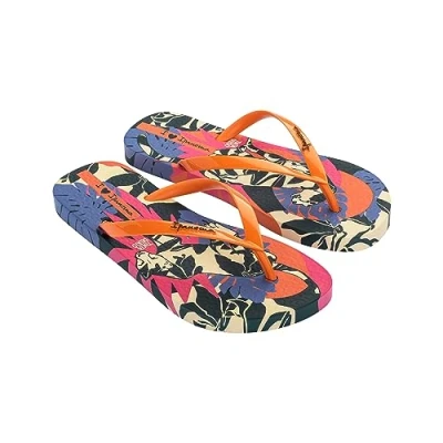 Image of Ipanema Women&#039;s Graffiti III FEM Flip Flop, Yellow/Orange/Black, 7.5/8 UK