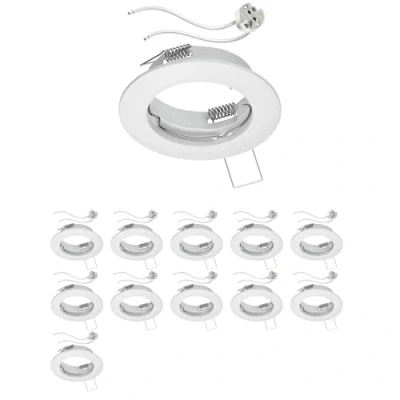 Image of ledscom.de 12 Ceiling recessed Frames Fere Frame White matt (LED/halogen/MR16/50mm) incl. GU5.3 Socket