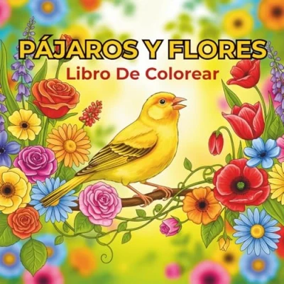 Image of Libro De Colorear Pájaros y Flores