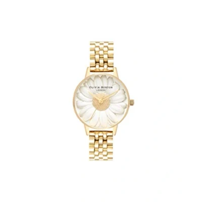 Image of Olivia Burton Analogue Quartz Watch for Women with Gold Colored Stainless Steel Bracelet OB16FS100