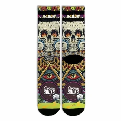 Image of American Socks Mid High Sports Socks, Gym, Bicycle, Skate, Crossfit, Cycling, Technical., moshpit, 36 41