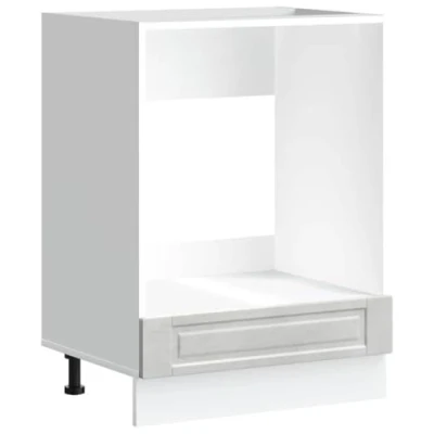 Image of vidaXL Porto Concrete Grey Oven Cabinet/Storage Unit Engineered Wood, Kitchen Microwave Organizer
