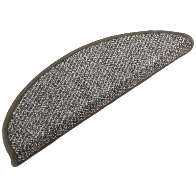 Image of vidaXL Carpet Stair Treads 15 pcs Anthracite 65x21x4 cm