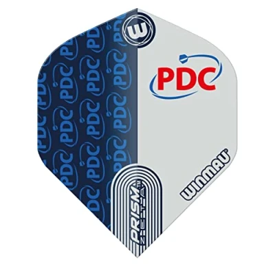 Image of WINMAU Prism Zeta PDC Blue &amp; White Dart flights 1 set per pack (3 in total)