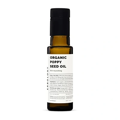 Image of Erbology Organic Poppy Seed Oil 100ml Cold Pressed Calming and Nourishing the Skin Antioxidant High in Vitamin E Straight from Farm Non GMO No Additives or Preservatives