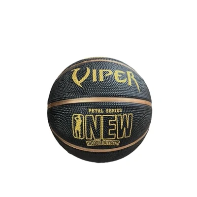 Image of VIPER Basketball Size 6 Composite Leather Street Indoor Outdoor Game Ball Black