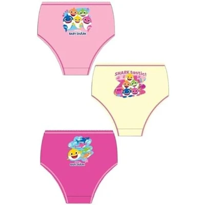 Image of TDP Textiles Official Girls Baby Shark Briefs 3 Per Pack (4 5 Years) Multicolor