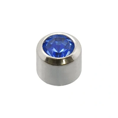 Image of Caflon Blu White Stainless September Mini Birthstone Studs