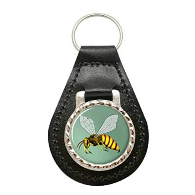 Image of Giftshop UK Hornet Leather Key Fob