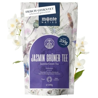 Image of Jasmine green tea Monte Nativo (200 g) 100% pure and natural herb with no additives as herbal or a gift Aromatic Fruit