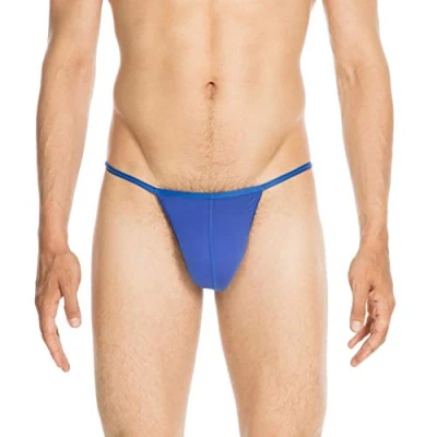 Image of Hom Men&#039;s Plume G String Blue (Blue 00bi), S