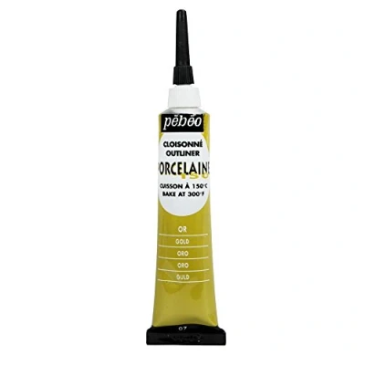 Image of Pebeo 036 007 20 Milliliter Porcelaine 150 China Paint Cloisonne Gold