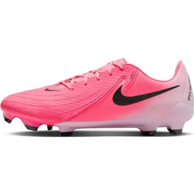 Image of Nike Performance Phantom GX II Academy FG/MG Moulded stud football boots, Men&#039;s, Size: 8.5, Sunset pulse/black Synthetics