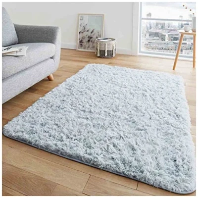 Image of GC GAVENO CAVAILIA Large Rugs Living Room Rug Floor Carpet Extra Soft Non Slip Fluffy Bedroom Silver 200X290
