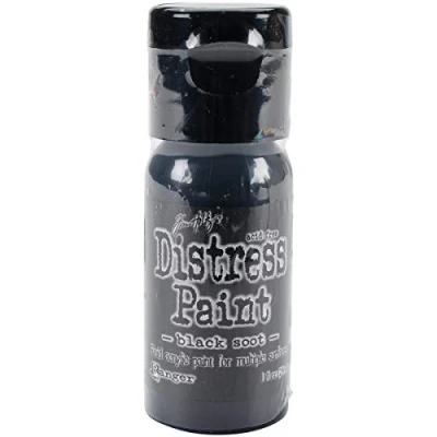 Image of Ranger Distress Paint Flip Top 1oz Black Soot