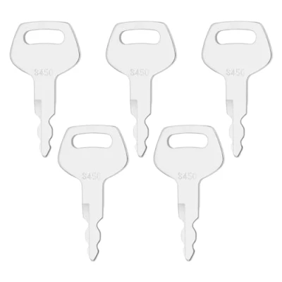 Image of the Lord of Tools 5PCS S450 Ignition Starter Keys Compatible with Case IH Linkbelt JCB Sumitomo Excavators Part Number 91069