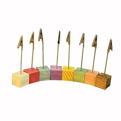Image of ROSENICE Photo Clip Holder 8pcs Wedding Place Card Holders Note Desk Memo Picture Stand(Random Color)