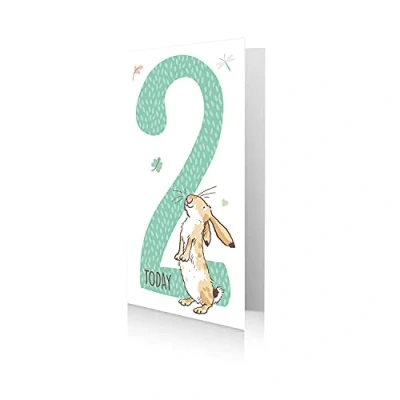 Image of Danilo Promotions Age 2 Birthday Card, Guess How Much I Love You Card,9 X 5