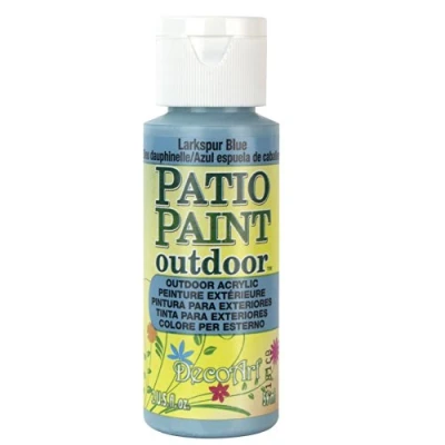 Image of DecoArt Outdoor Acylic Paint, Acrylic, Larkspur Blue, 59 ml (Pack of 1)