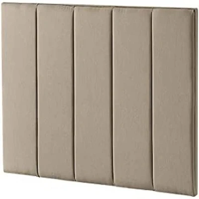 Image of Silentnight Brescia Upholstered Headboard, Sandstone Fabric, King