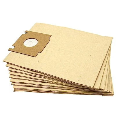 Image of vhbw 10x Vacuum Cleaner Bag compatible with Rowenta RO 1045, 1071...1085, 1087, 1371 Cleaner, paper, 23 cm x 18 cm, Sand Coloured