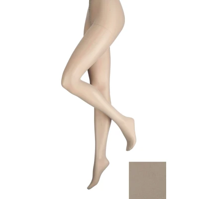 Image of 1 Pair Silver Grey 10 Denier Elegance Sheer Tights Ladies Small Charnos