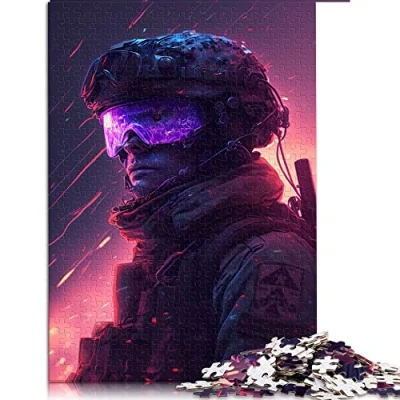 Image of Jigsaw Puzzles for adults 1000 pieces Soldier Wooden Educational Game Challenge Toy （Size 50x75cm）