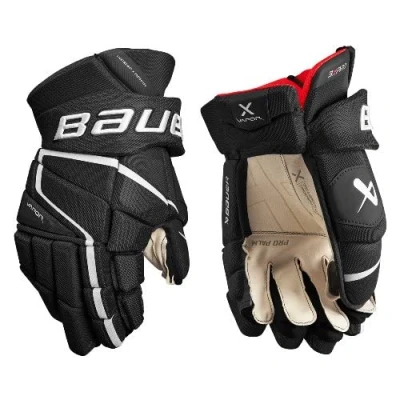 Image of BAUER Vapor 3X Pro Senior Gloves, Size: 14 Inches, Colour: Navy/Red/White
