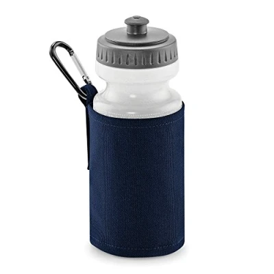 Image of Quadra Water Bottle And Fabric Sleeve Holder (One Size) (French Navy)