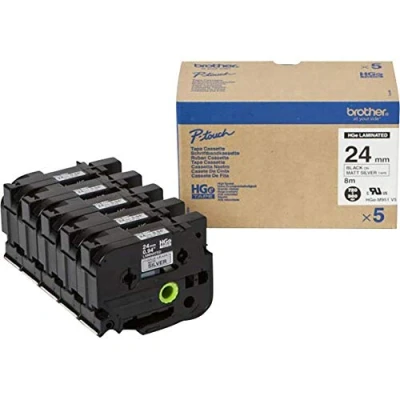 Image of Brother TZe 521 Black on blue Roll (0.9 cm x 8 m) 1 cassette(s) laminated tape for PT D210, D600, H110, H200, P Touch 1005, E110, H107, Cube Plus P710