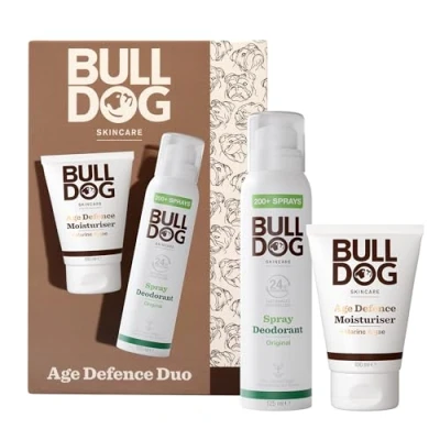 Image of Bulldog Skincare Men&#039;s Gift Set Age Defence Daily Duo