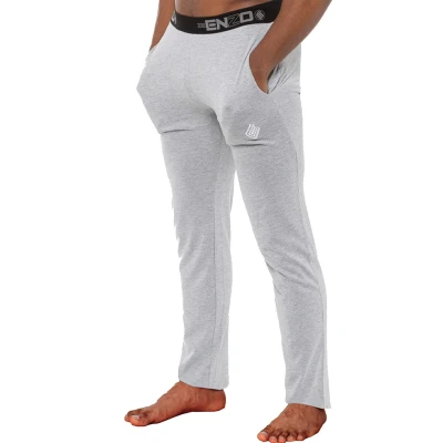 Image of EZLP585 Enzo Mens Pyjama Pants Lounge Bottoms Elasticated Waist Nightwear Trousers PJ Soft Jersey Loungewear Grey M