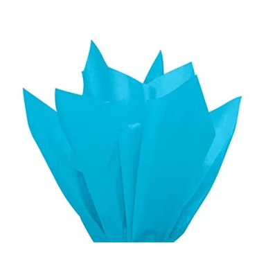 Image of MustBeBonkers Tissue Wrapping Paper 18GSM Colour Fast Acid Free 35 x 45cm (Blue (Turquoise), 5)