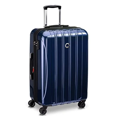 Image of DELSEY PARIS HELIUM AERO Rigid Cabin Suitcase 55x35x24 cm S Metallic Blue