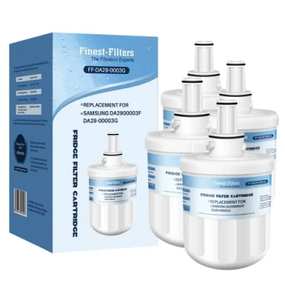 Image of 4 x Finest Filters DA29 00003F Fridge Water Filter, Compatible with Samsung Aqua Pure Plus 00003G, HAFIN1, 00003B, 00003A B, 00003A, DA97 06317A, DA61 00159A
