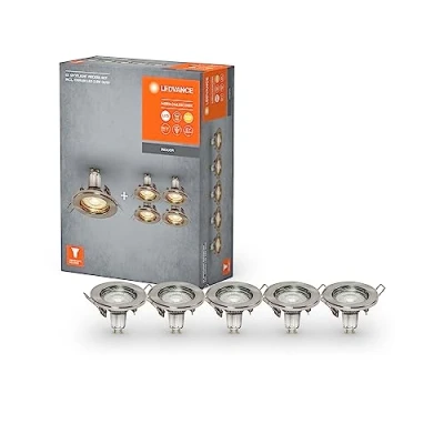 Image of LEDVANCE Recessed LED spotlight GU10 5 set nickel