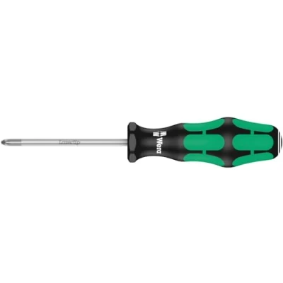 Image of Wera 355 PZ Kraftform Lasdertip screwdriver, Pozidriv 1 x 80 mm, 05009310001